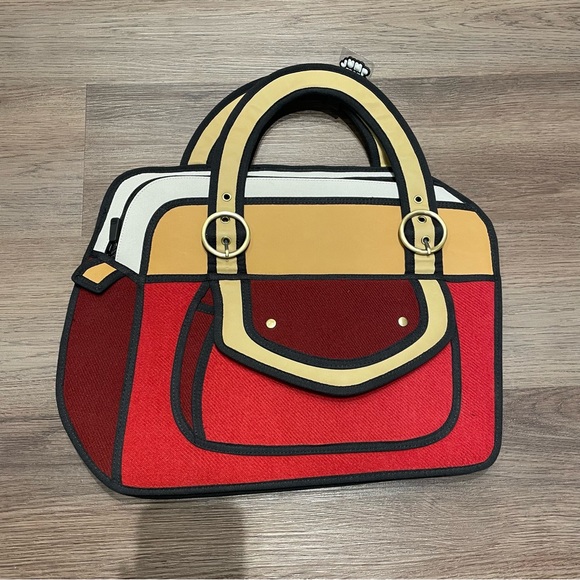 Jump From Paper Bags Jump From Paper Euc 2d Cartoon Briefcase Tote